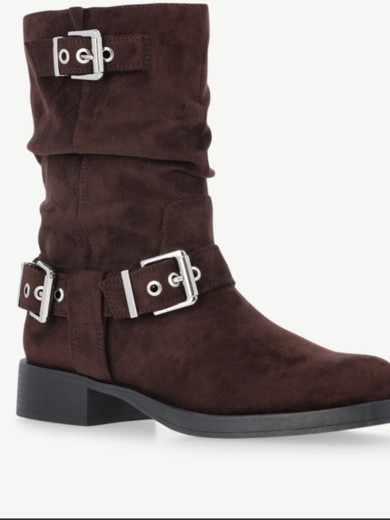 No Boundaries Shoes - NWT No Boundaries suede Brown Moto Calf Boots